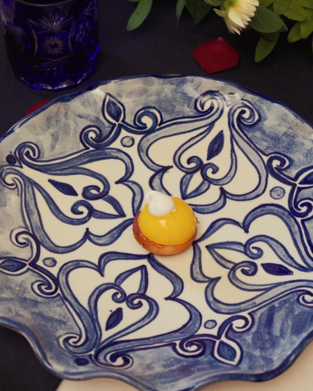 Assiette à Dessert Indigo Whisper